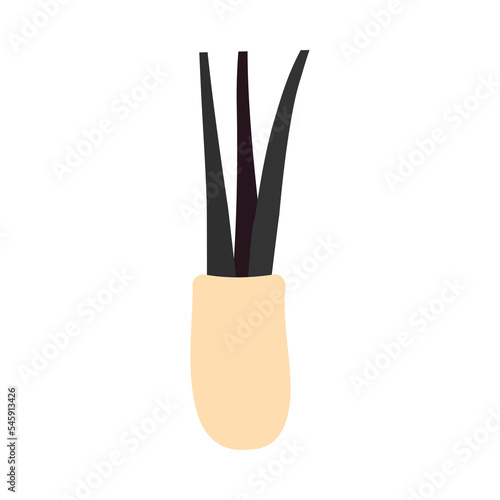 FUE hair transplant treatment symbol. Extracting hair follicle from scalp. Alopecia medical procedure. Hair loss diagnosis and transplantation concept. Vector illustration.