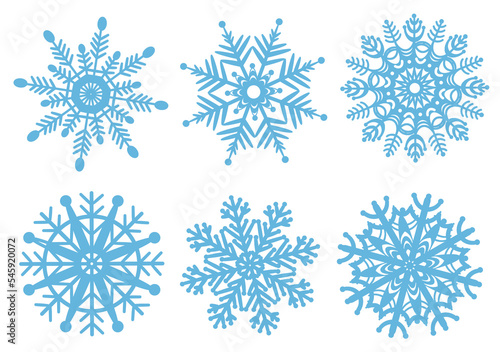 Snowflakes are openwork blue. PNG Clipart