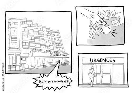 Scene bande dessinée aux Urgences - Bagnolet