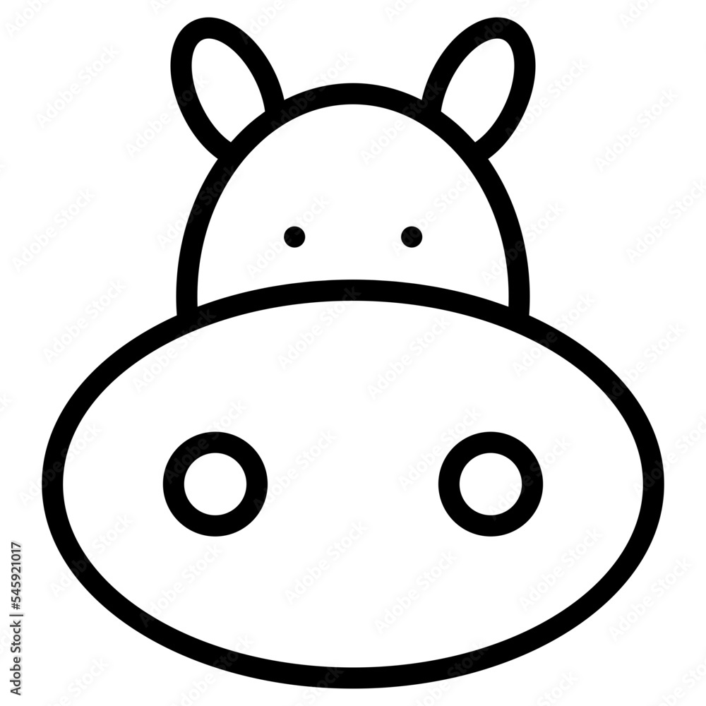 cow face icon cow face icon