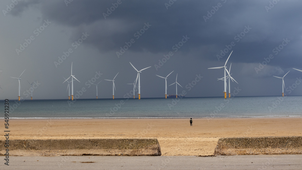 wind turbines farm