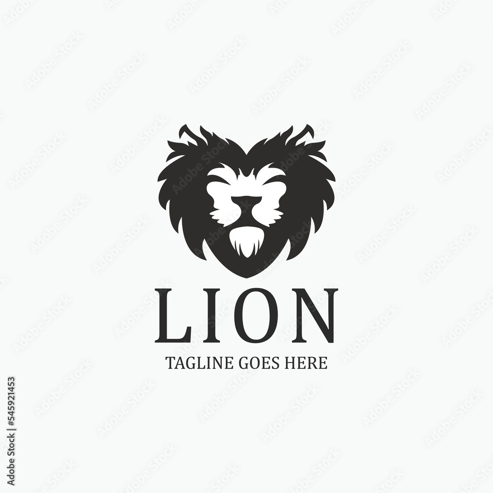 Lion logo design template. Vector illustration Lion logo design template. Vector illustration