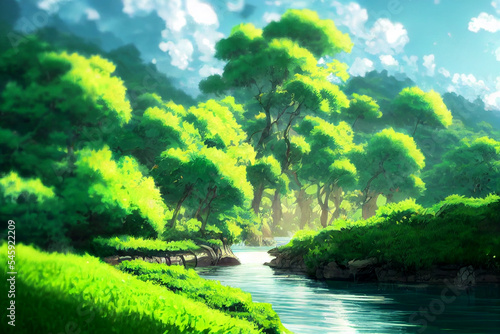 landscape with trees © Ryuji