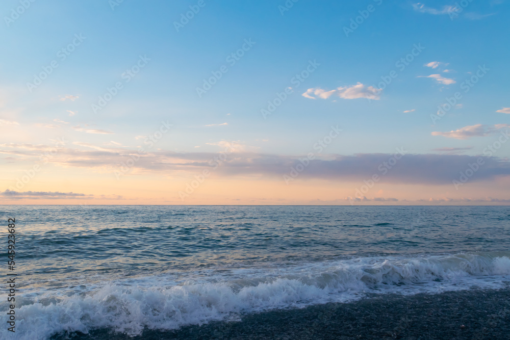 Fototapeta premium sunset over the sea