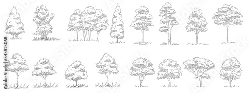 Architectural rough vector line
Data tree set illustration