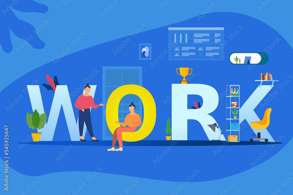 Office Work Illustration