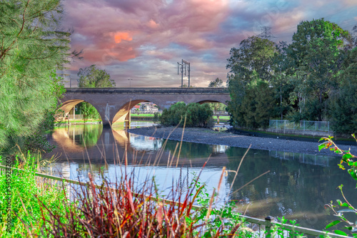Photography Cooks river in Canterbury Sydney NSW Australia on a beautiful Spring afternoon m