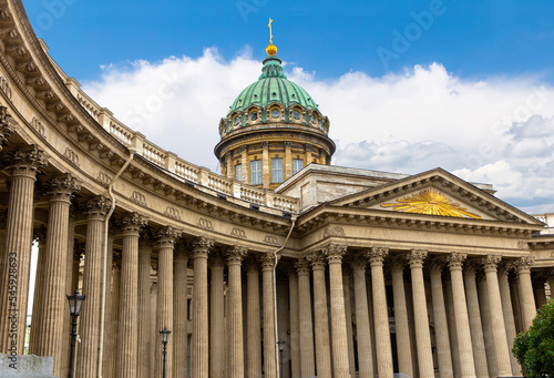 Kazan Cathedral or Kazanskiy Kafedralniy Sobor, also known as Cathedral of Our Lady of Kazan, cathedral of Russian Orthodox Church in Saint Petersburg photo