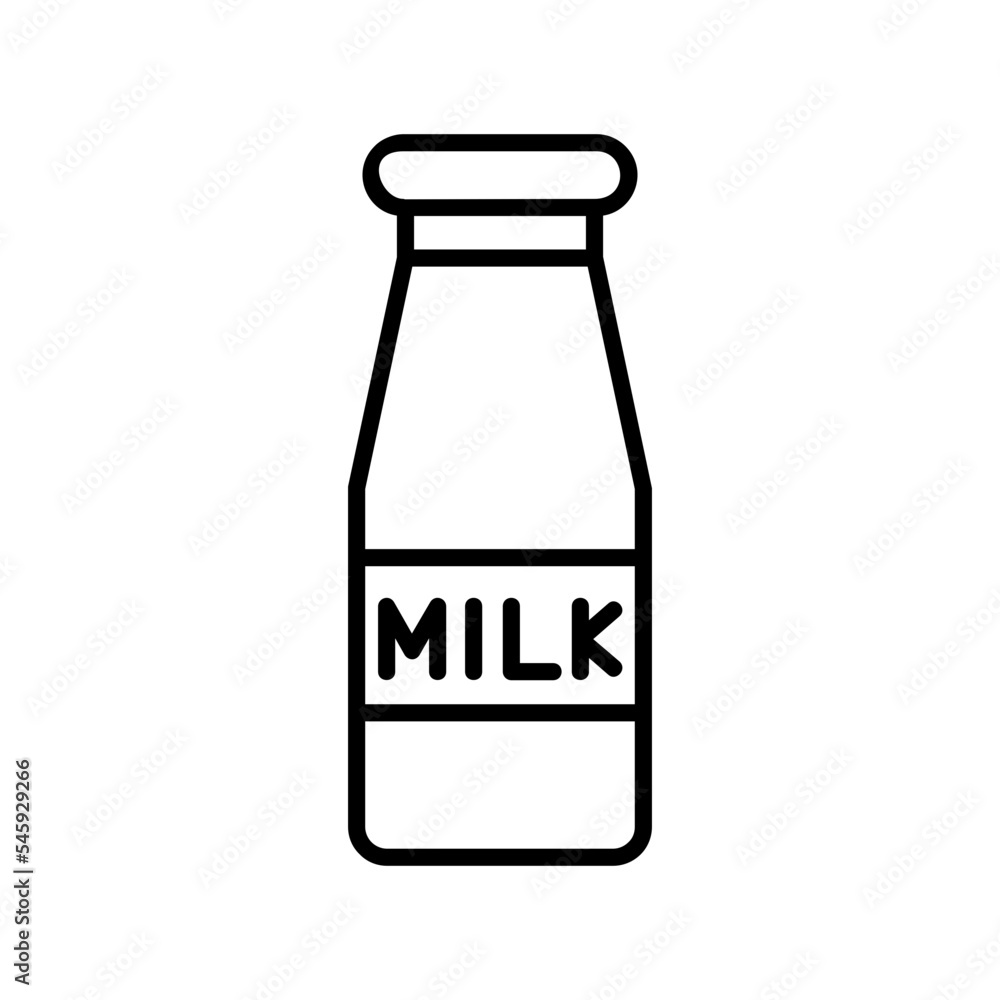 Milk Bottle Icon Milk Bottle Icon