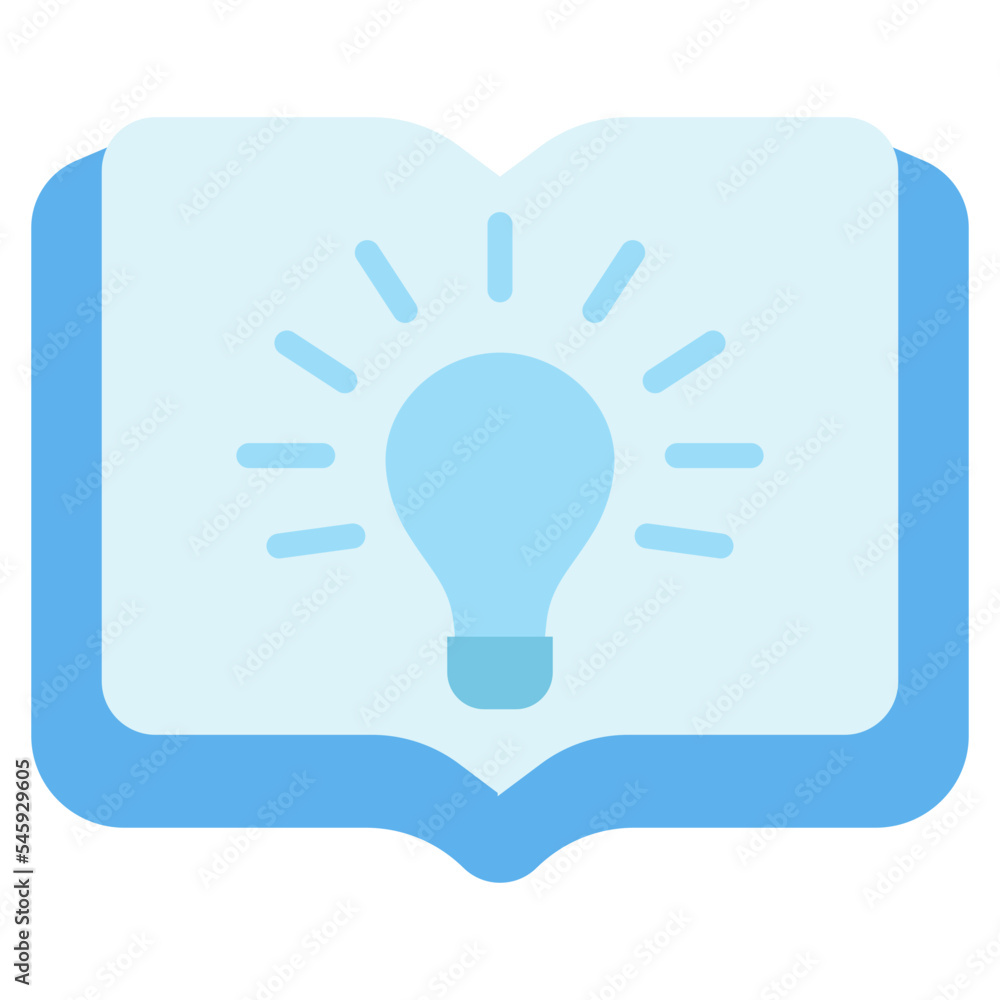 education book illustration flat icon education book illustration flat icon