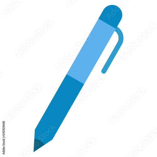 ink pen stationery flat icon illustration