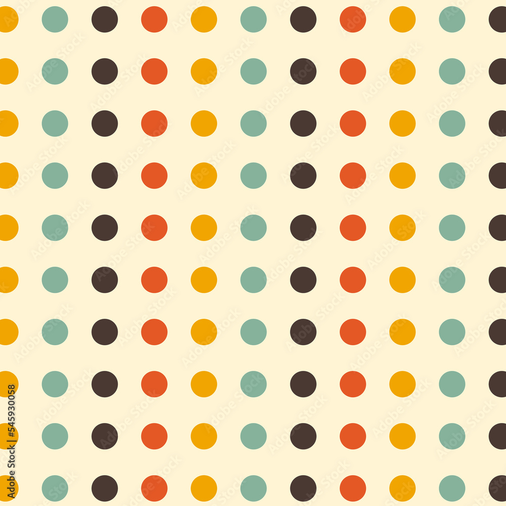 Seamless pattern in retro style. Abstract texture decorative 50`s, 60's, 70's style. Can be used for fabric, wallpaper, textile, wall decoration. Vector illustration Seamless pattern in retro style. Abstract texture decorative 50`s, 60's, 70's style. Can be used for fabric, wallpaper, textile, wall decoration. Vector illustration