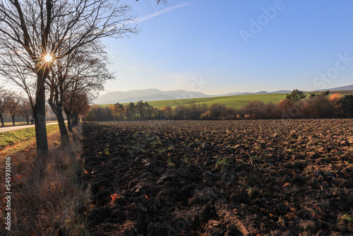 Agricultural fields of Svidnik at Slovakia photo