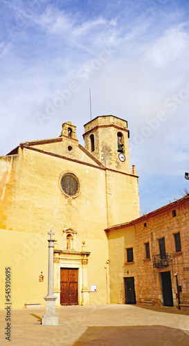 Iglesia de Sant Marti y castillo de Altafulla, Tarragona, Catalunya, España, Europa
 photo