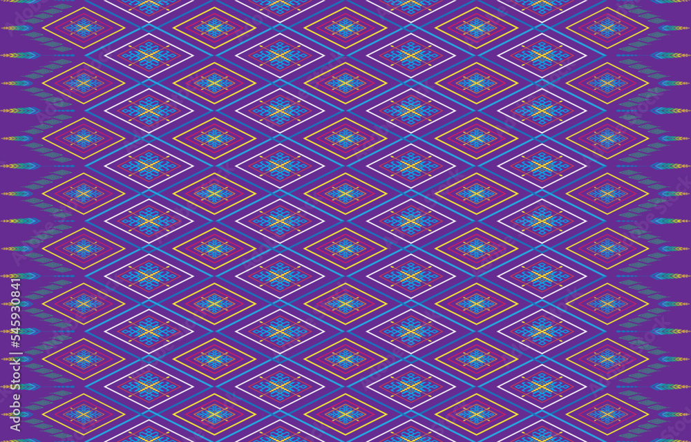 Gypsy pattern tribal ethnic motifs geometric vector background. Doodle gypsy geometric shapes sprites tribal motifs clothing fabric textile print traditional design with triangles Gypsy pattern tribal ethnic motifs geometric vector background. Doodle gypsy geometric shapes sprites tribal motifs clothing fabric textile print traditional design with triangles