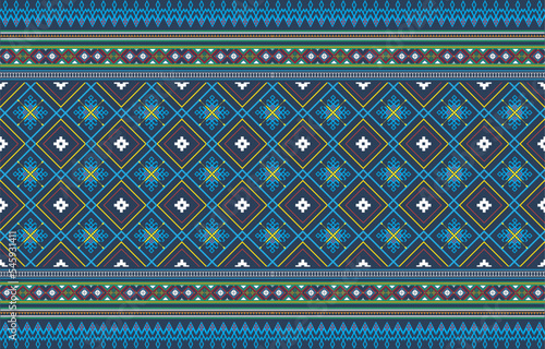 Gypsy pattern tribal ethnic motifs geometric seamless background. Doodle gypsy geometric shapes sprites tribal motifs clothing fabric textile print traditional design with triangles