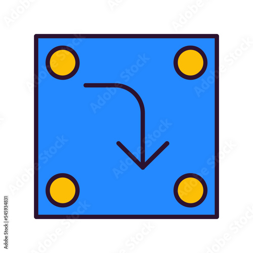 Turn Down Icon