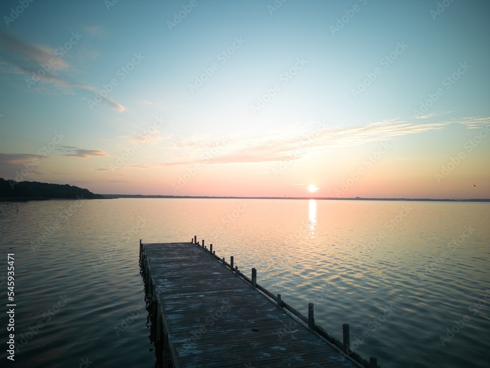 Fototapeta premium Der Steg am Steinhuder Meer