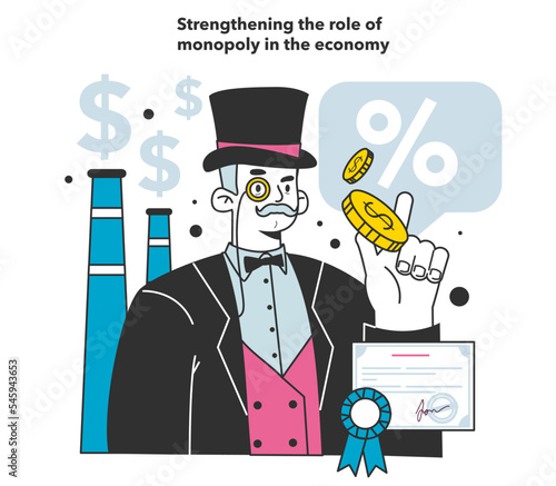 Strengthening the role of monopoly in the economy as a financial inflation