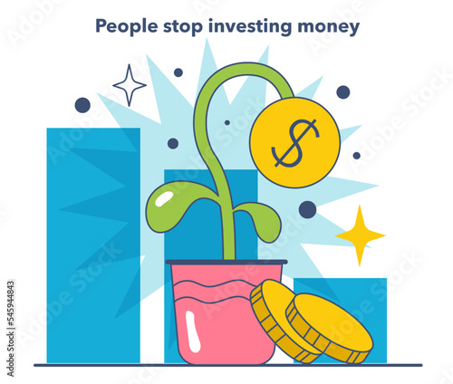 People stop investing money as a inflation expectations cycle part.