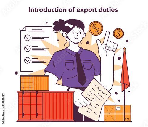 Introduction of export duties. Government actions for financial stabilization