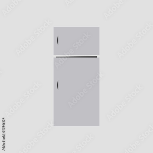 Simple Refrigerator Icon. Kitchen equipment.