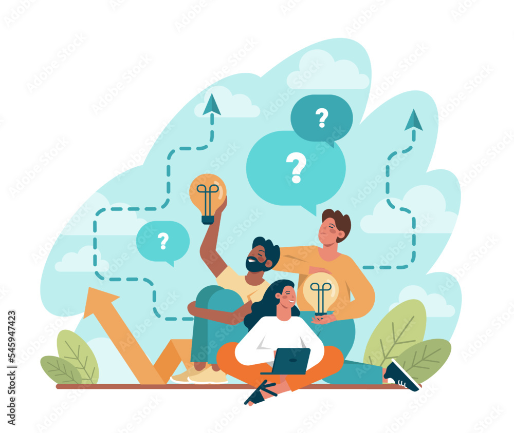 Innovation concept. Idea of creative business, community Innovation concept. Idea of creative business, community