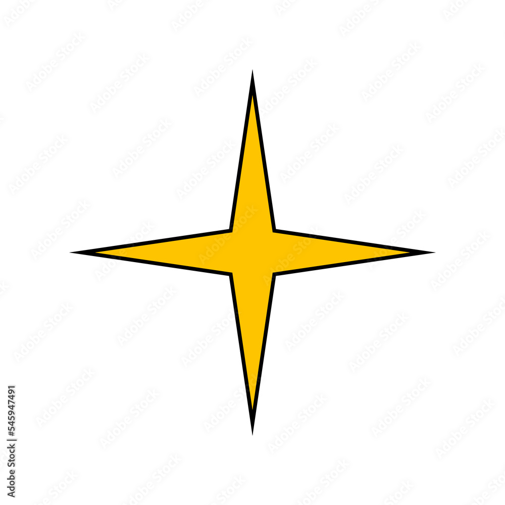 Star in a psychedelic style Star in a psychedelic style