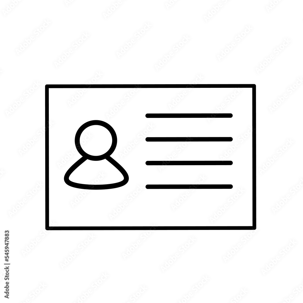Id Card icon Id Card icon
