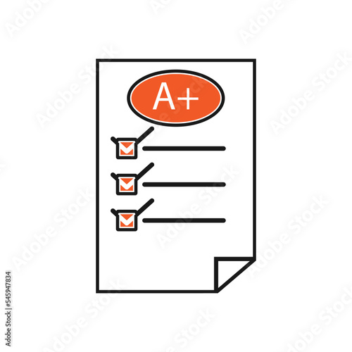 School test paper design template vector isolated illustration © haris