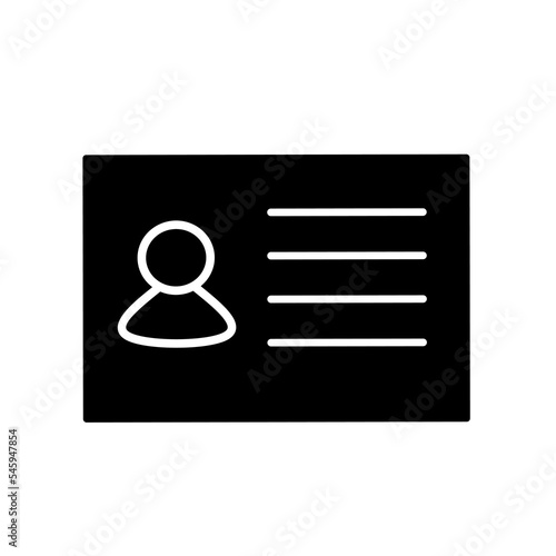 Id Card icon vector simple design