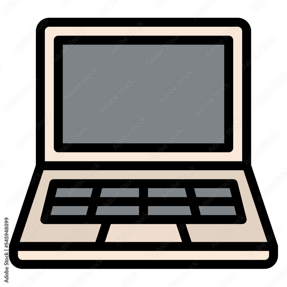 laptop device stationery office supply icon laptop device stationery office supply icon
