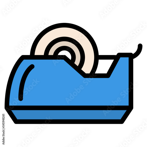 tape dispenser stationery office supply icon