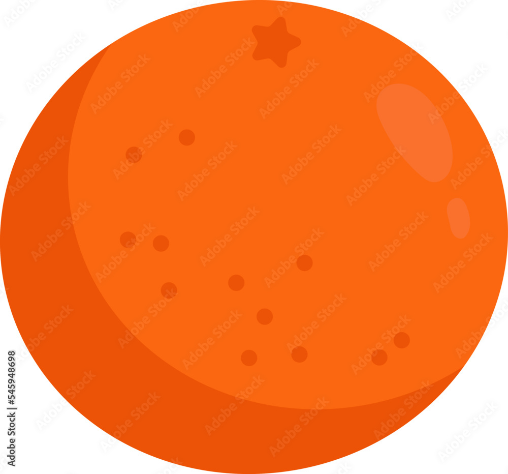 Orange flat icon Ingredient for mulled wine Orange flat icon Ingredient for mulled wine