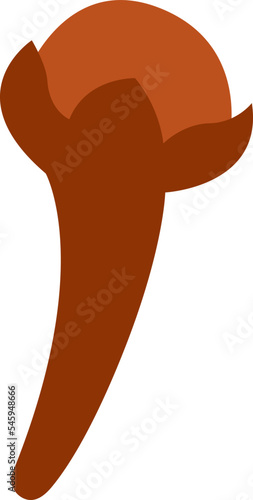 Clove spice for mulled wine flat icon Ingredients