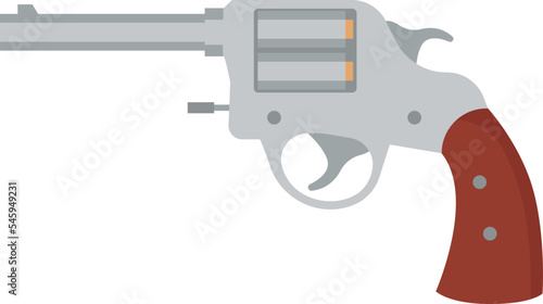 Gun flat icon Weapon for murder Detective set