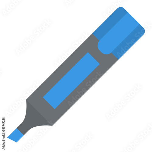 highlighter pen stationery office supply icon
