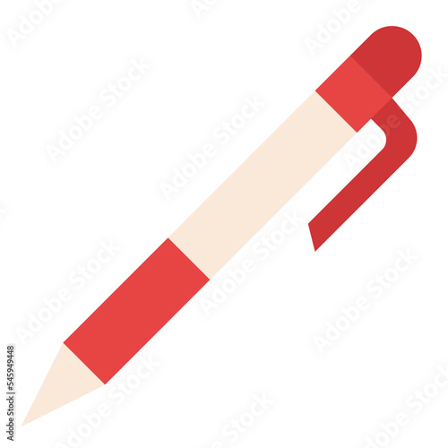 push pen write stationery office supply icon