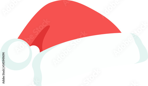 Santa Claus hat flat icon Masquerade costume for festival