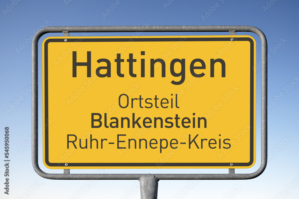 Ortstafel Hattingen, Ortsteil Blankenstein, (Symbolbild)