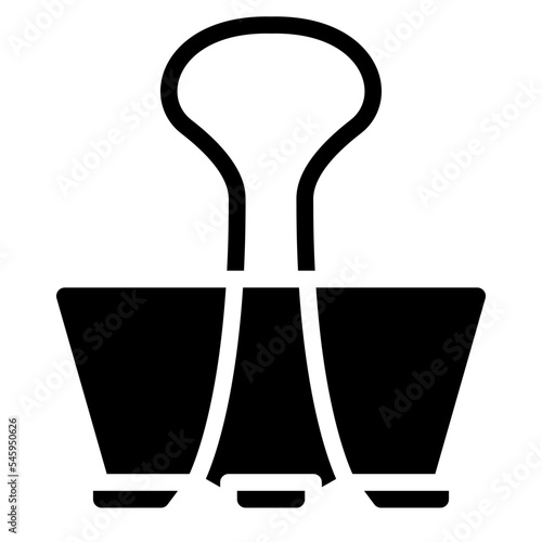 clip paperclip stationery office supply icon