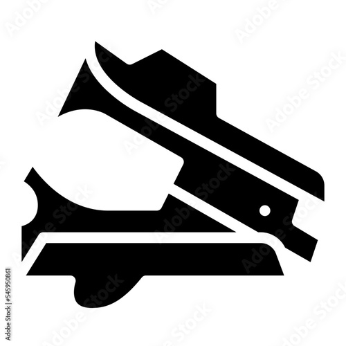 stapler remover stationery office supply icon