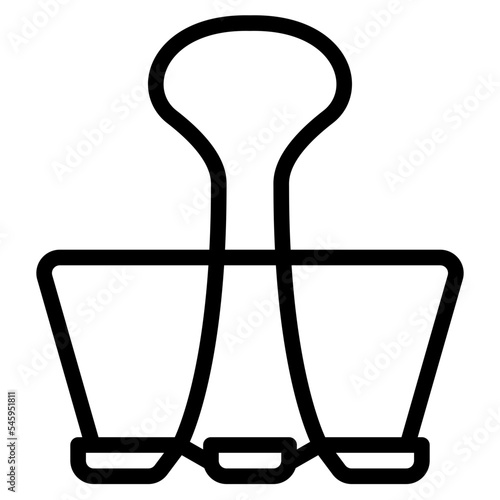 clip paperclip stationery office supply icon