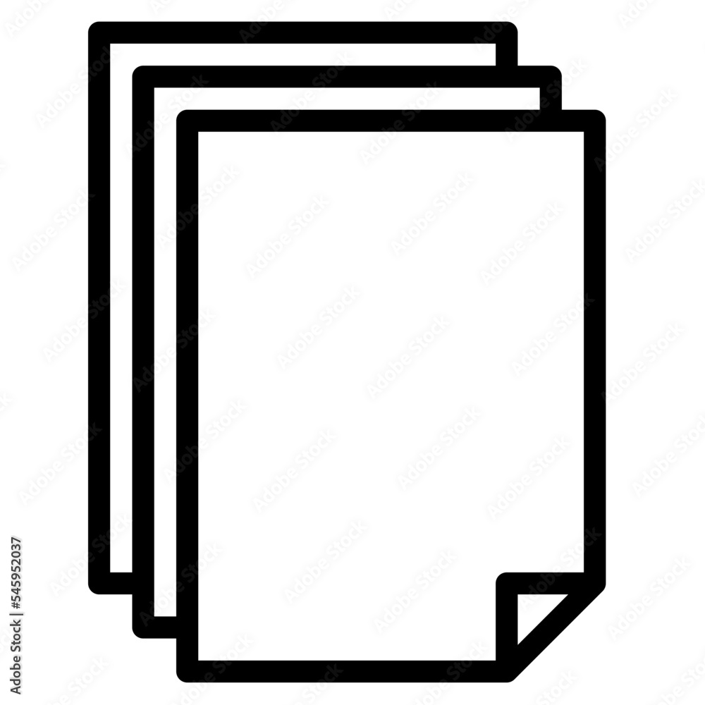 papers notes stationery office supply icon papers notes stationery office supply icon