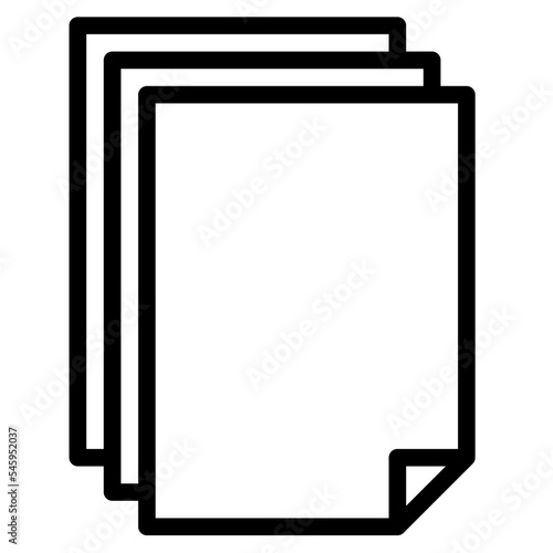papers notes stationery office supply icon