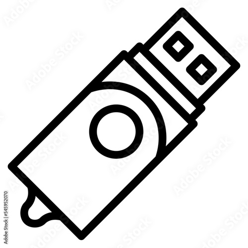 pendrive device stationery office supply icon photo