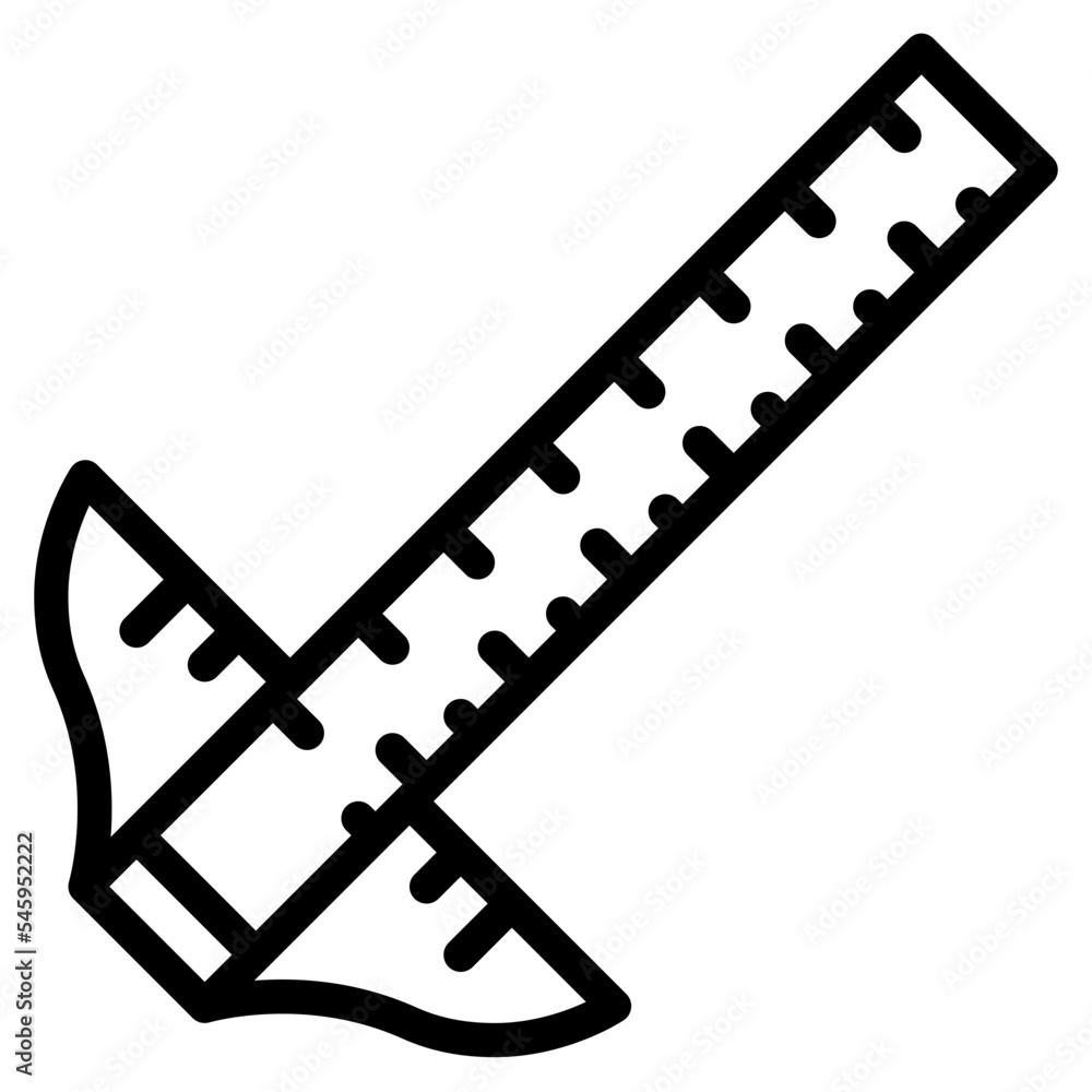 tsquare measure stationery office supply icon tsquare measure stationery office supply icon