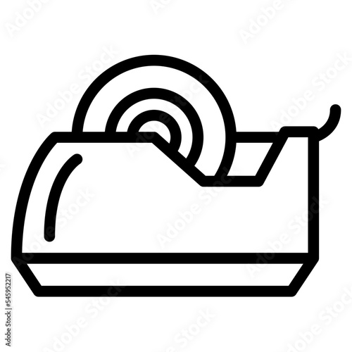 tape dispenser stationery office supply icon