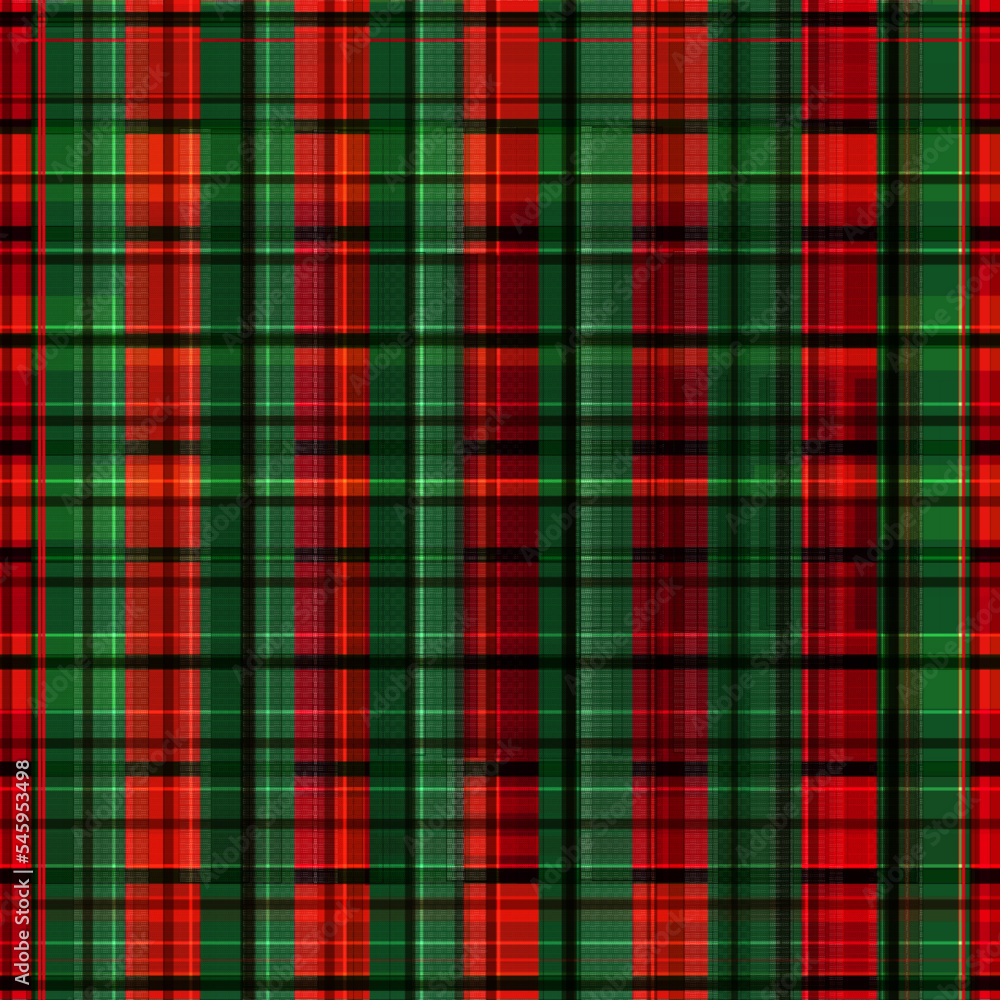 Obraz premium クリスマスチェック柄