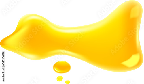 Fotografie, Obraz Yellow syrup puddle